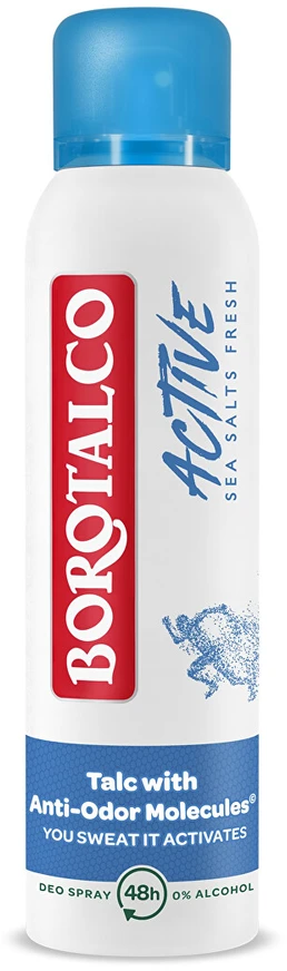 Borotalco gaivus dezodorantas su jūros druska (Deo Purškiklis), 150 ml