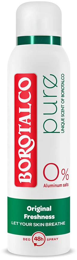 Borotalco Pure Original purškiamas dezodorantas 150 ml
