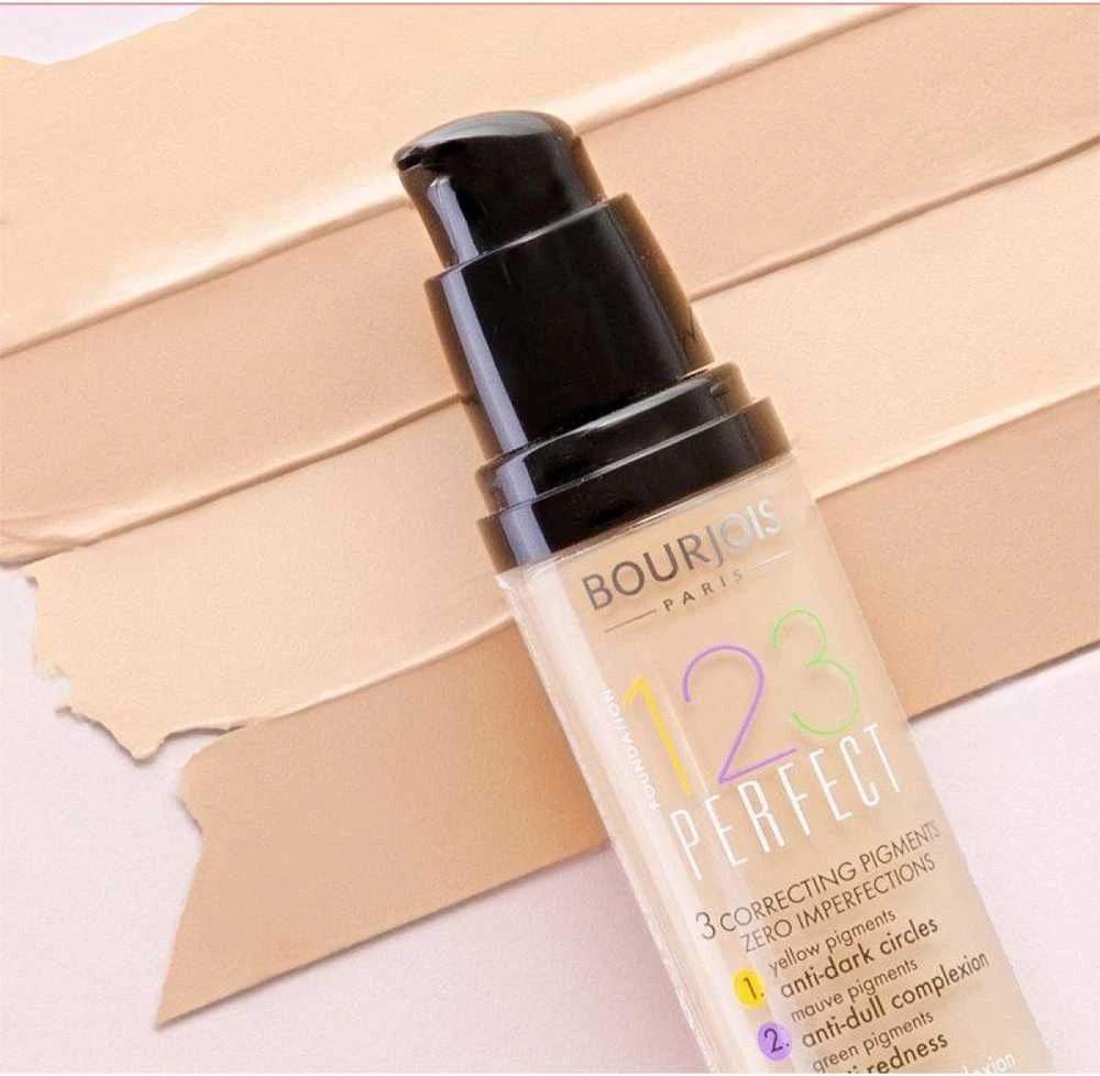 BOURJOIS Paris 123 Perfect skystas makiažo pagrindas, atspalvis: 53 rusvai gelsvas Clair, 30 ml