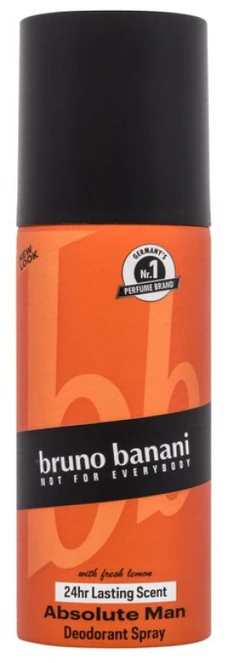 Bruno Banani Absolute Man With Fresh Lemon Dezodorantas vyrams, 150 ml