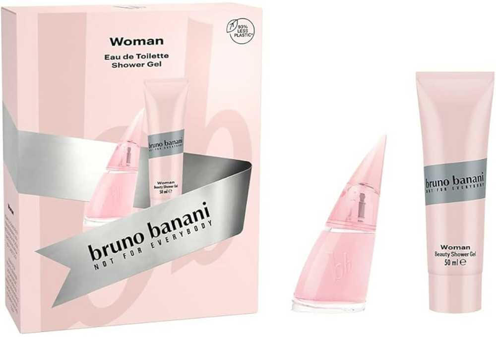 Bruno Banani Woman rinkinys moterims (EDT, 30 ml + dušo želė, 50 ml)