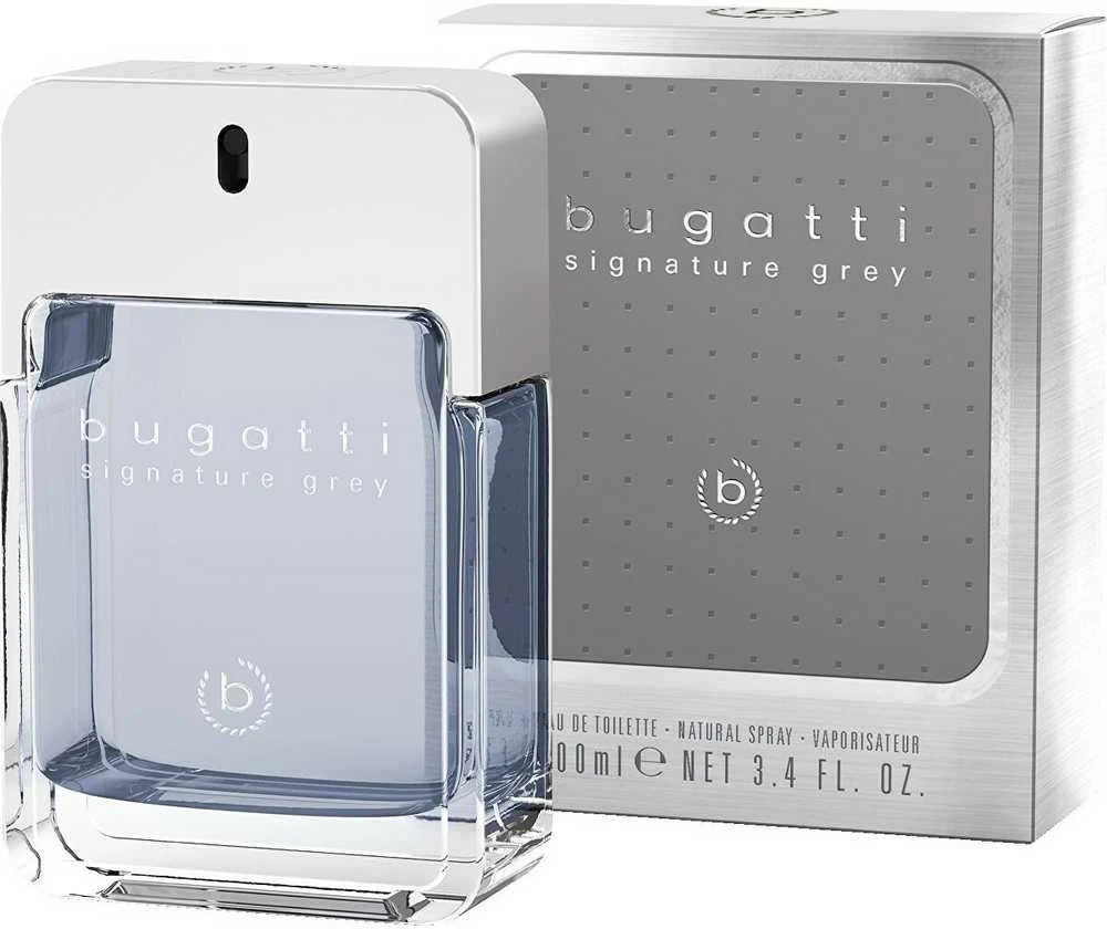 Bugatti Signature Pilkas EDT tualetinis vanduo vyrams, 100 ml