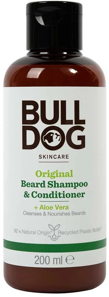 Bulldog 2-in-1 Beard Šampūnas ir kondicionierius normaliai odai Original (Beard Šampūnas & Conditioner), 200 ml
