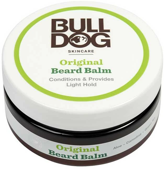 „Bulldog“ barzdos balzamas normaliai odai. Originalus barzdos balzamas su alaviju, 75 ml.