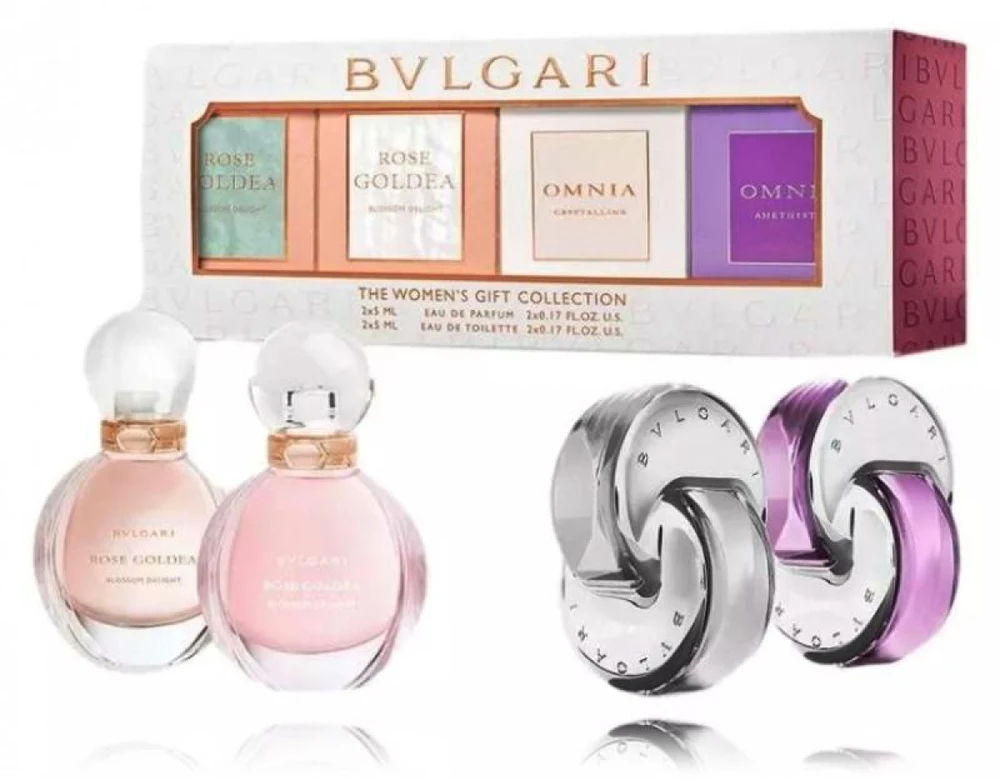 Bvlgari Bvl Mini Set kvepalų moterims miniatiūrų rinkinys, 4 x 5 ml