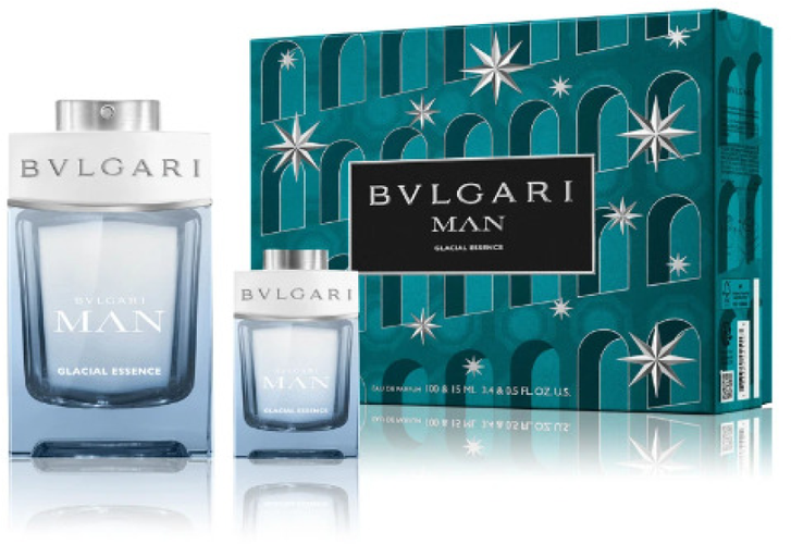 Bvlgari Man Glacial Essence EDP parfumuotas vanduo vyrams ​​, 100 ml + EDP, 15 ml