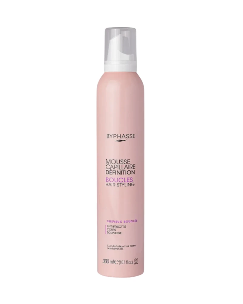 „Byphasse Active Curl“ plaukų formavimo putos stipriai fiksacijai, 300 ml