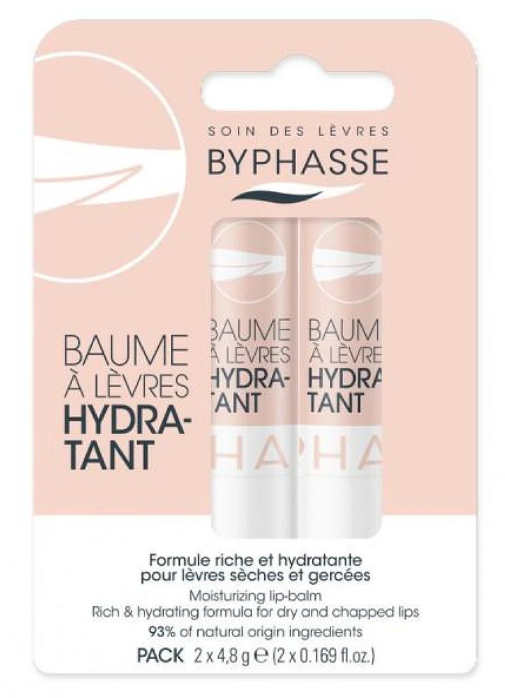 Byphasse Hydrating drėkinamasis lūpų balzamas 2 vnt