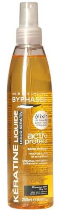 "Byphasse Liquid Keratin Activ Protect" apsaugo sausus plaukus 250ml