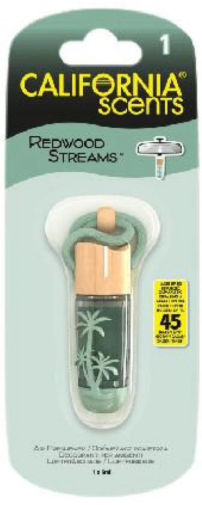 California Scents Hanging Vial Redwood Streams vůně do auta, 5 ml