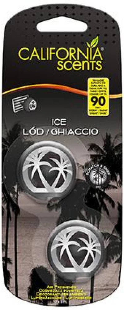 California Scents Mini Diffuser Ice automobilio oro gaiviklis, 2x3 ml