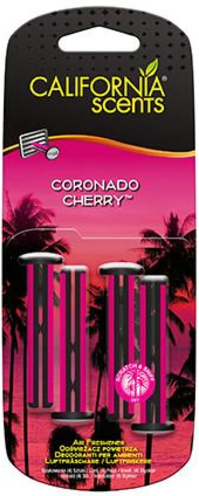 California Scents Vent Stick Coronado Cherry vůně do auta, 4 vnt.