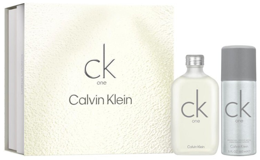 Calvin Klein CK One EDT tualetinis vanduo unisex, 100 ml + deodorant spray, 150 ml