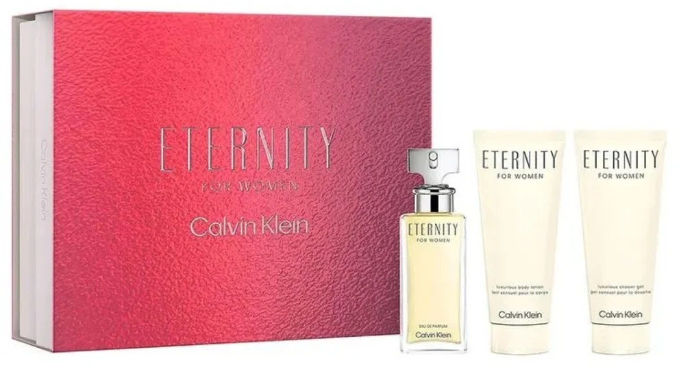 Calvin Klein Eternity EDP parfumuotas vanduo moterims ​​, 100 ml + body lotion, 100 ml + EDP, 10 ml