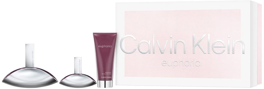 Kvepalų rinkys Calvin Klein Euphoria (EDP 100 ml + EDP 30 ml + Kūno losjonas 100 ml)