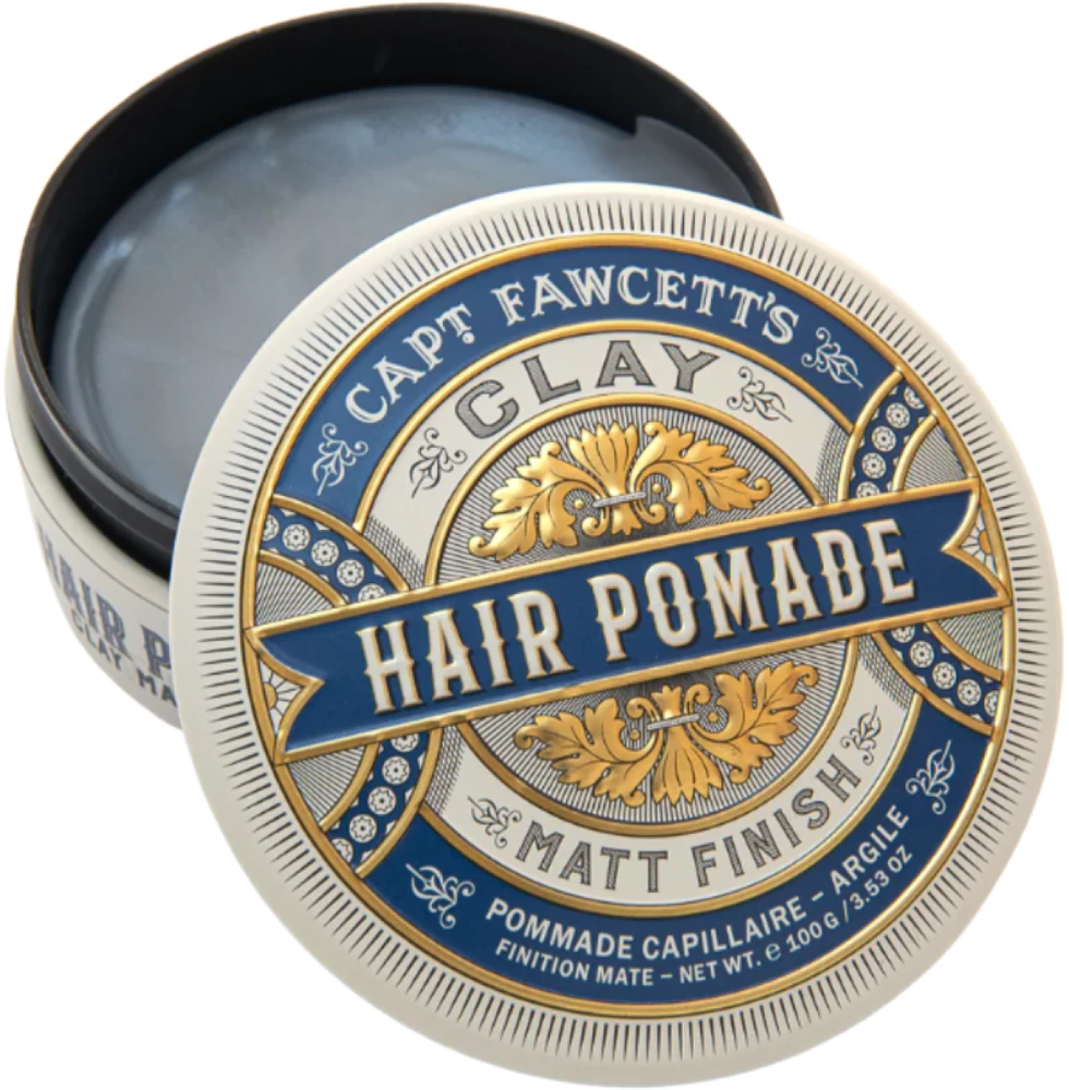 Captain Fawcett Clay Pomade Vidutinės fiksacijos plaukų molis, 100g