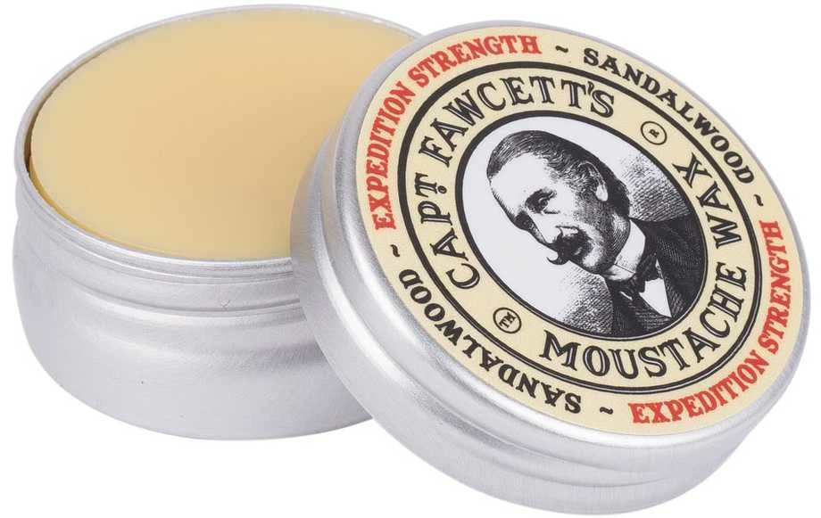 Captain Fawcett Expedition Strength Sandalwood ūsų vaškas Ūsų vaškas, 15 ml