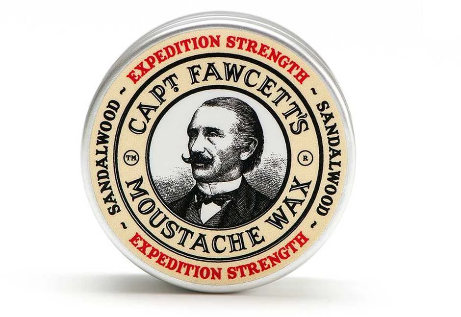 Captain Fawcett Expedition Strength Sandalwood ūsų vaškas Ūsų vaškas, 15 ml
