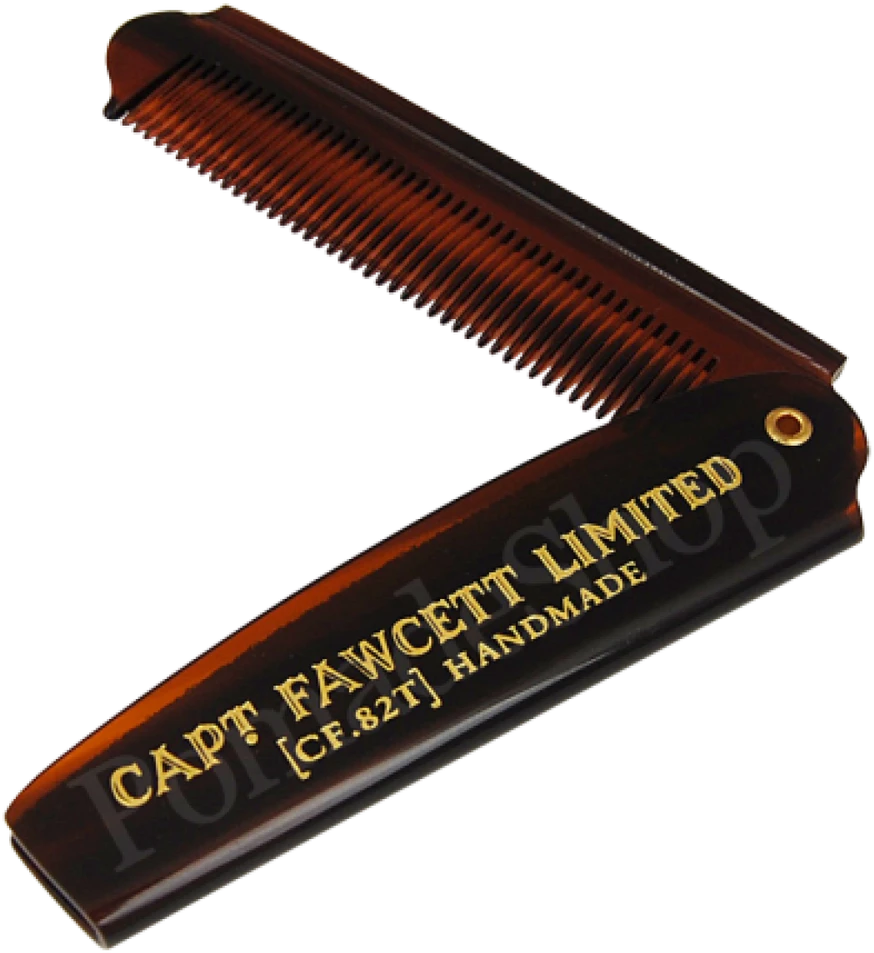 Captain Fawcett Folding Pocket Beard Šukos Sulankstomos kišeninės barzdos šukos, 1vnt.