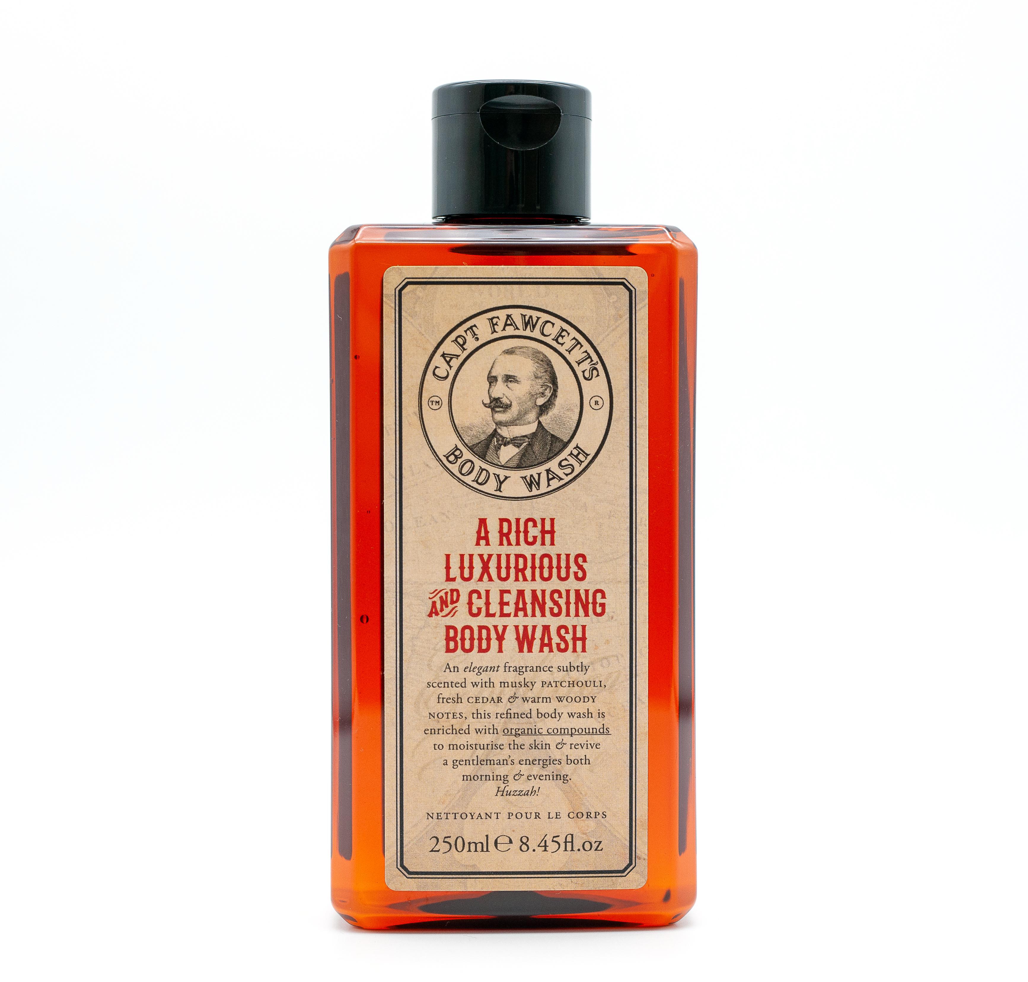 Captain Fawcett Luxurious & Cleansing Kūno prausiklis Dušo gelis vyrams, 250 ml