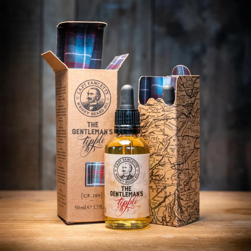 Captain Fawcett The Gentleman's Tipple Whisky Beard Oil barzdos aliejus, 50 ml