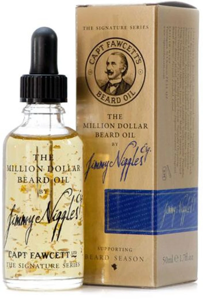 Captain Fawcett The Million Dollar Beard Oil Barzdos aliejus su auksu, 50 ml
