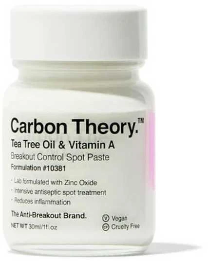 Carbon Theory Arbatmedžio aliejus - vitaminas A prieš spuogų atsiradimą (dėmių pasta) 30 ml