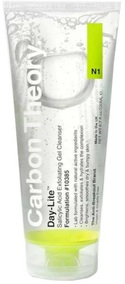 Carbon Theory Day-Lite salicilo rūgšties šveičiamasis valomasis gelis (šveičiamasis gelis valiklis), 200 ml