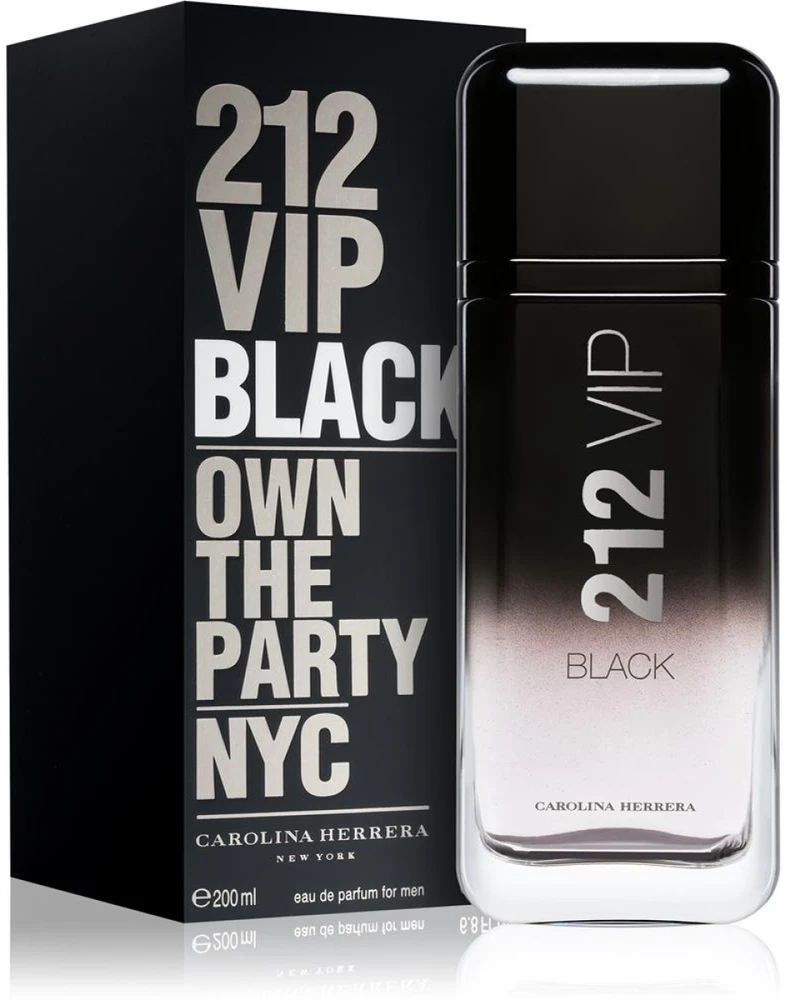 Carolina Herrera 212 Vip Juodas EDP parfumuotas vanduo vyrams, 200 ml