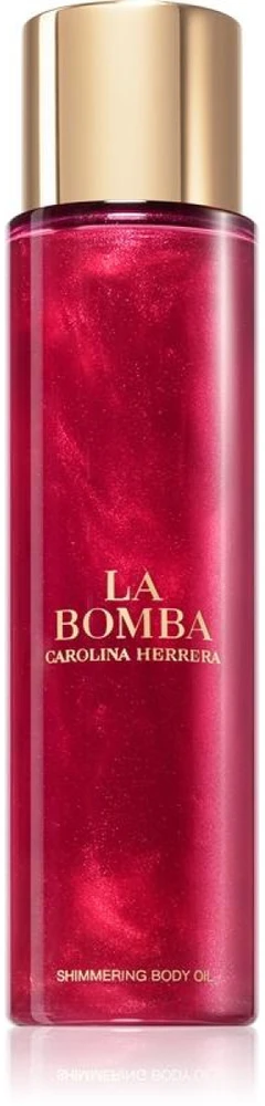 Žvilgesio suteikiantis kūno aliejus Carolina Herrera La Bomba Shimmering Body Oil, 150 ml