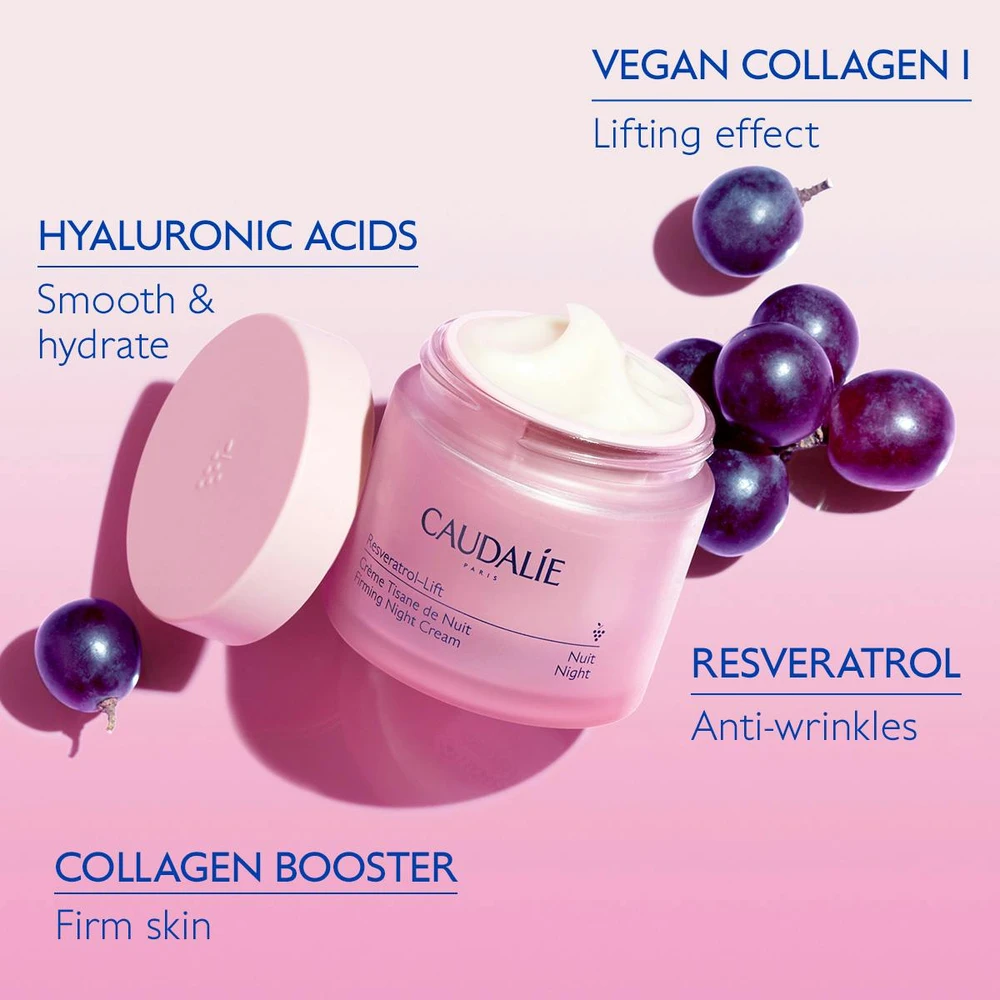 Caudalie Resveratrol- Lift Night Tisane Kreminis stangrinantis odą naktinis veido kremas 50ml