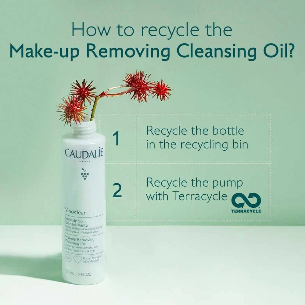 Caudalie Vinoclean Make-up Removing Cleansing Oil makiažo valiklis, 75 ml