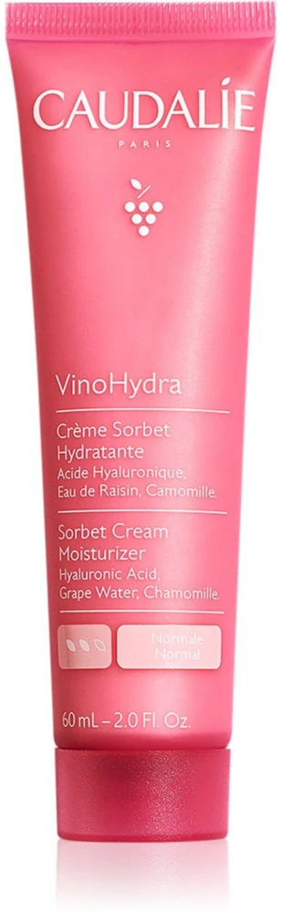 Caudalie VinoHydra Moisturizing Sorbet Kreminis drėkinamasis gelinis kremas jautriai odai, 60 ml