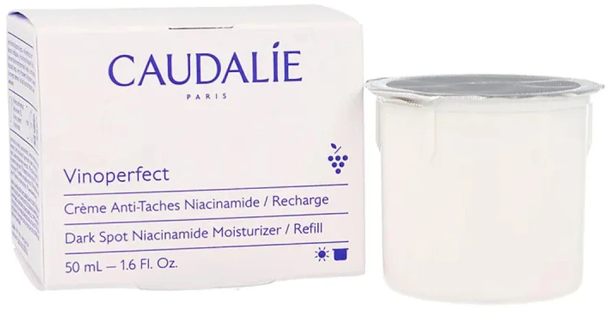 Caudalie Vinoperfect kreminis nuo tamsių dėmių su niacinamidu, papildymas, 50 ml