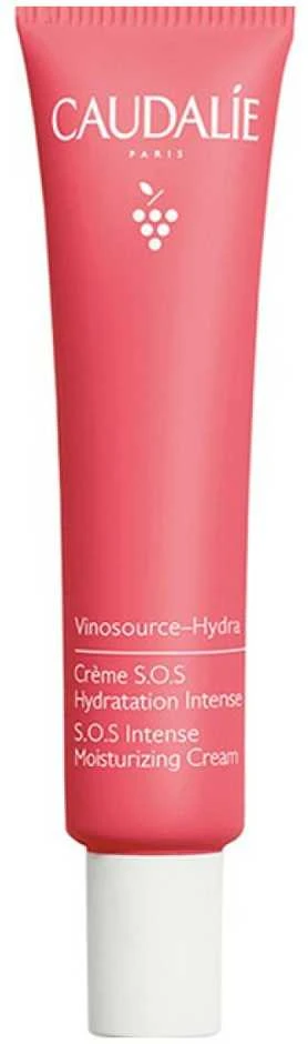 Caudalie Vinosource Hydra S.O.S Intense Moisturising Kreminis intensyviai drėkinantis kremas, 40 ml