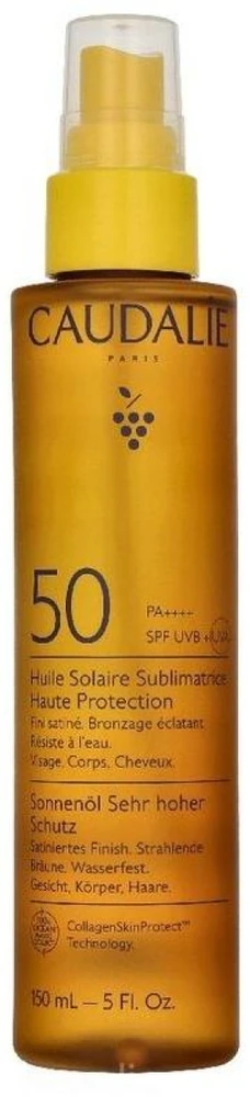 Caudalie Vinosun Protect High Protection Beautifying Sun Oil SPF 50 daugiafunkcis purškiamas aliejus veidui / kūnui / plaukams, 150 ml