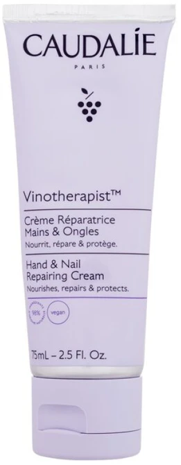 Caudalie Vinotherapist Hand & Nail Repairing Kreminis atkuriantis kremas rankoms ir nagams, 75 ml