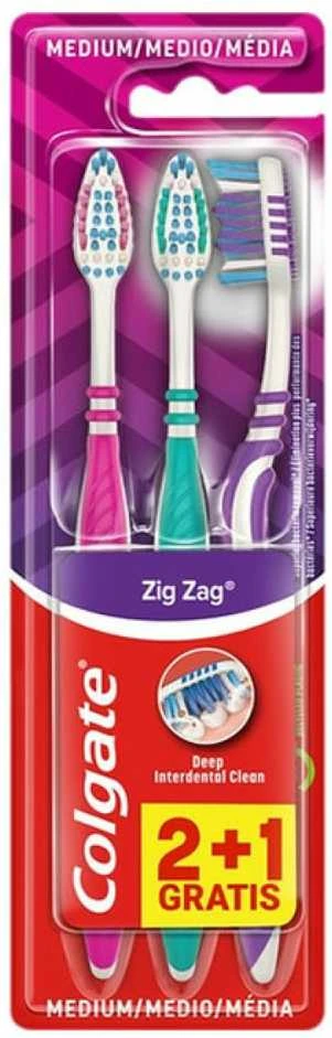 "Colgate Zig Zag" dantų šepetėlis 2 + 1