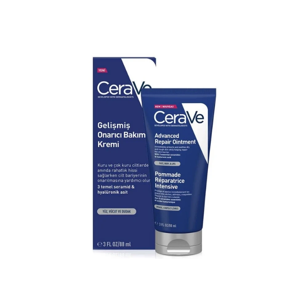 Atkuriantis tepalas sausai ir pažeistai odai Cerave Advanced Repair Ointment,  88 ml