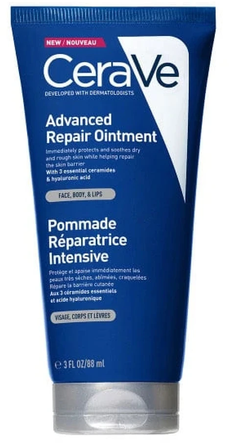 Atkuriantis tepalas sausai ir pažeistai odai Cerave Advanced Repair Ointment,  88 ml