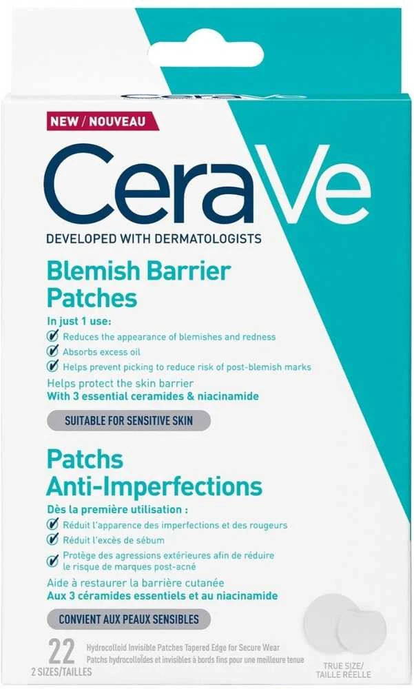 CeraVe Anti-Imperfection Patches pleistrai spuogams, 22 vnt.