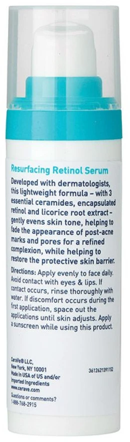 Regeneruojantis serumas veidui su retinoliu Cerave Blemish Resurfacing Retinol Sérum, 30 ml