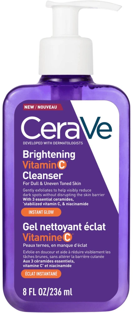 CeraVe Brightening Valiklis veido prausiklis, 236 ml