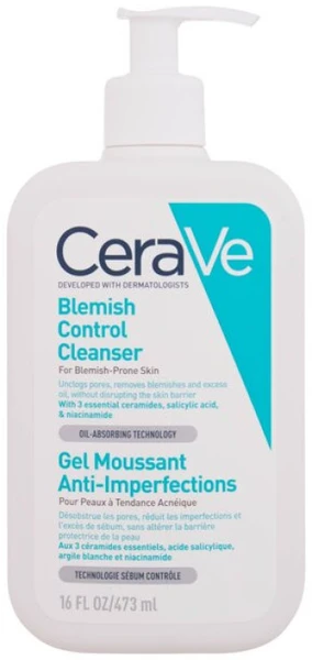 CeraVe Facial Cleansers Blemish Control Valiklis Valomasis Gel, 473 ml