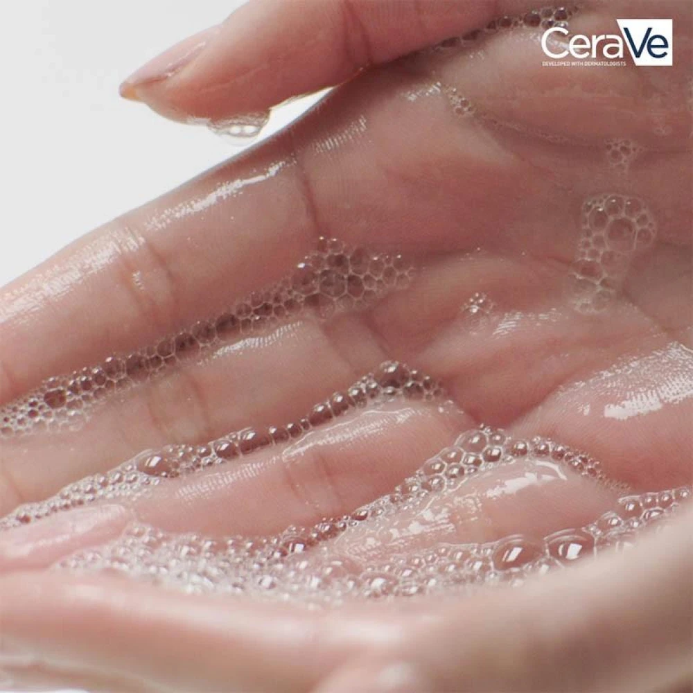 Putojantis veido ir kūno prausiklis normaliai ir riebiai odai Cerave Foaming Cleansing Gel, 1000 ml