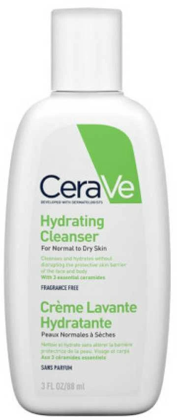 CeraVe Hydrating Valiklis veido prausiklis, 88 ml