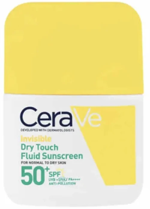 CeraVe Invisible Oil-Control Hydrating Sunscreen Fluid SPF 50+ apsauginis fluidas nuo saulės, 50 ml