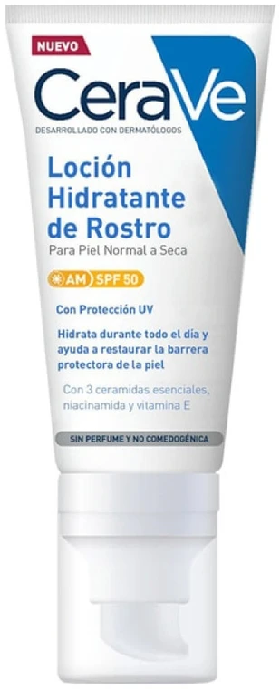 Drėkinamasis losjonas veidui Cerave Facial Moisturising Lotion SPF50, 52 ml