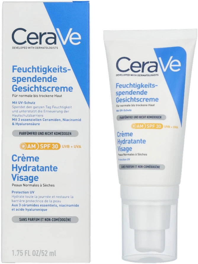 Drėkinamasis veido losjonas Cerave Facial Moisturising Lotion SPF30, 52 ml