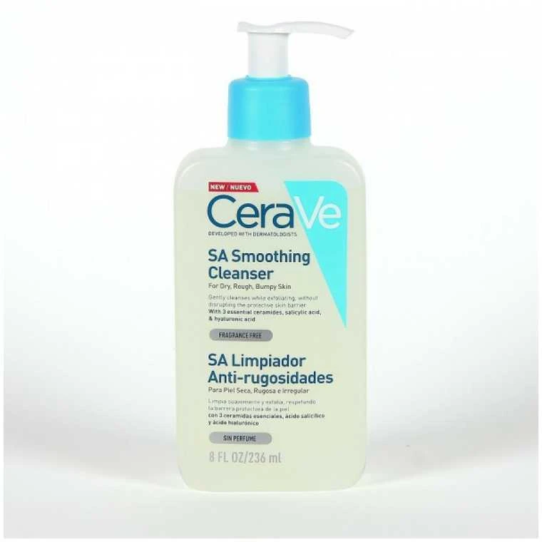 Veido prausiklis sausai ir šiurkščiai odai Cerave SA Smoothing Cleanser, 236 ml